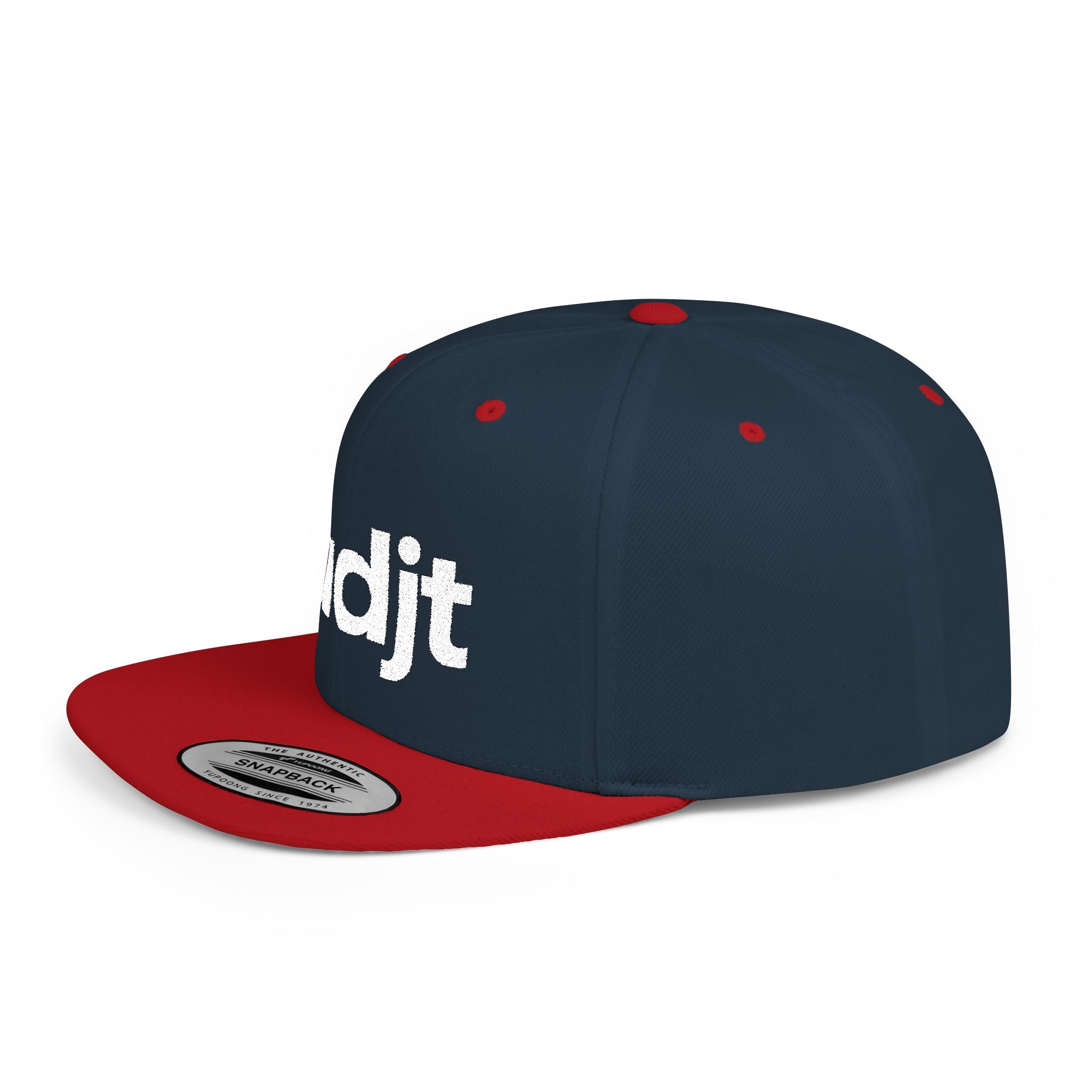 Stylish Flat Bill Snapback White fudjt Streetwear Logo Cap | 12 Colors