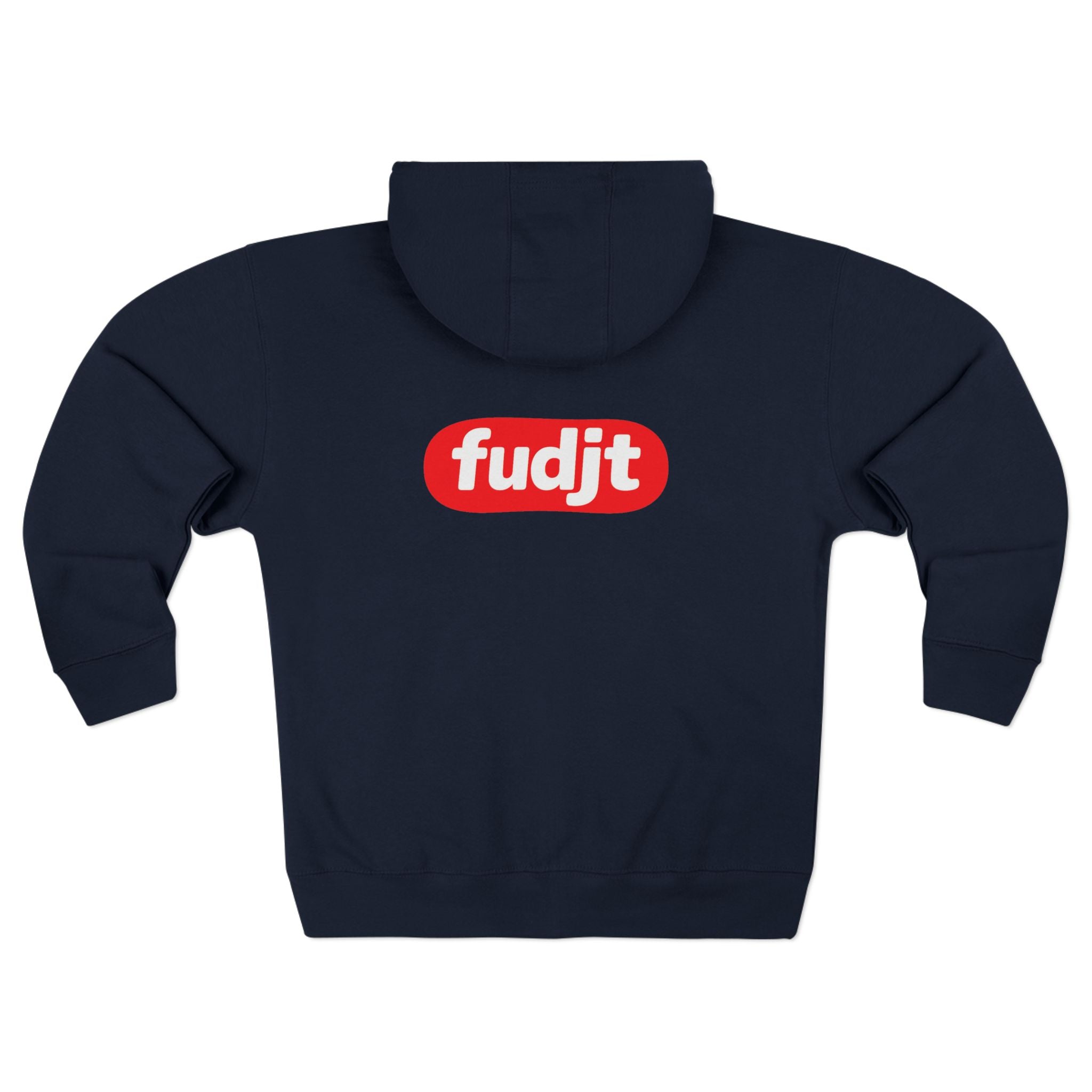 fudjt Anti-Supremacy Red Badge Zip Hoodie | Front & Back Graphic | 8 Colors