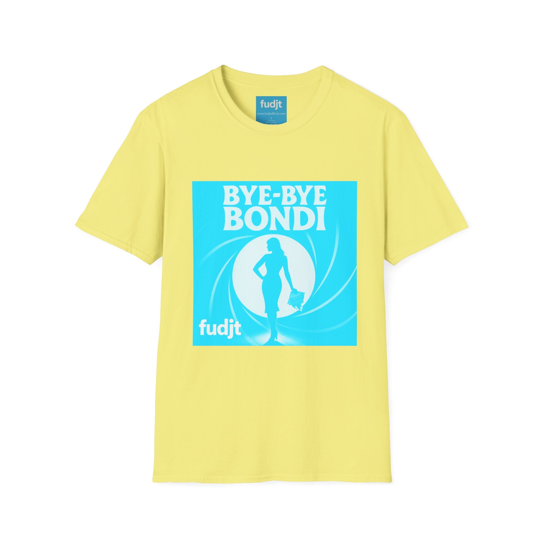 Bye-Bye Bondi | Blue Smoke Screen Retro fudjt Tee | 15 Colors
