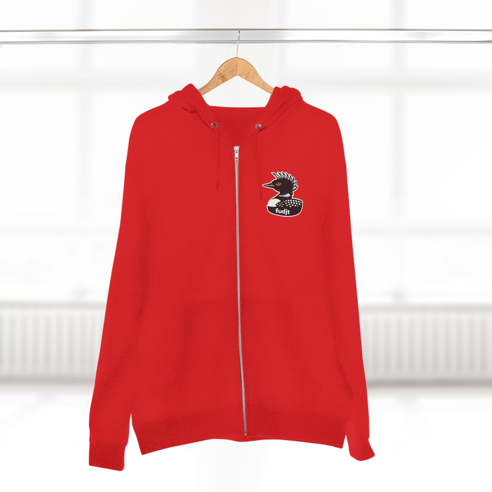 fudjt Rebel Loon Decoy Zip Hoodie | Front & Back Graphic | 9 Colors