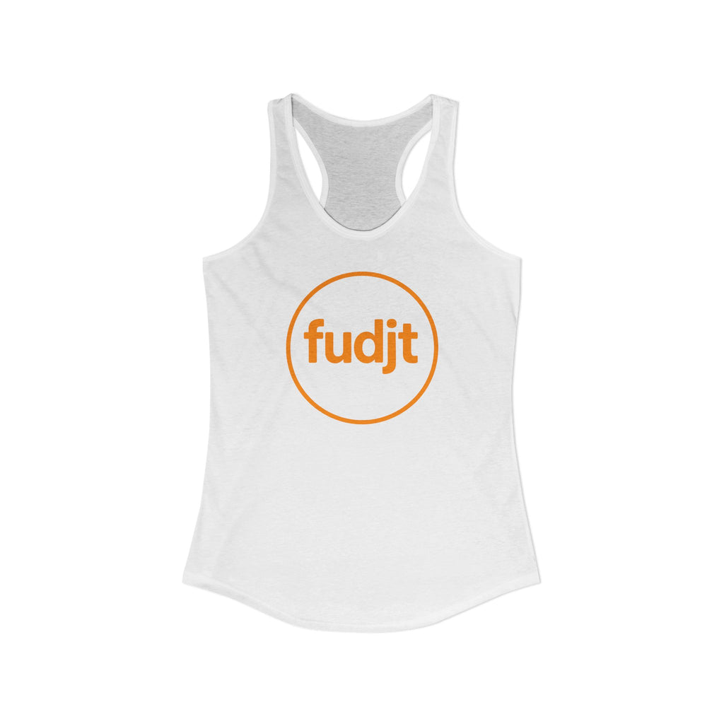 Orange fudjt Circle Women's Racerback Tank, Perfect Relaxed Fit | 5 Colors