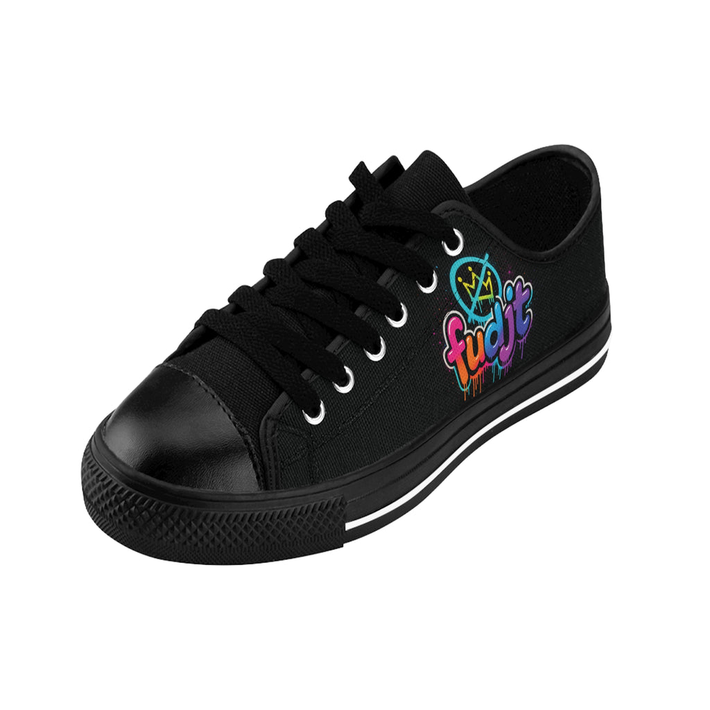 fudjt No Kings Clown Town Street Style Sneakers | Men & Boys Black Low Top