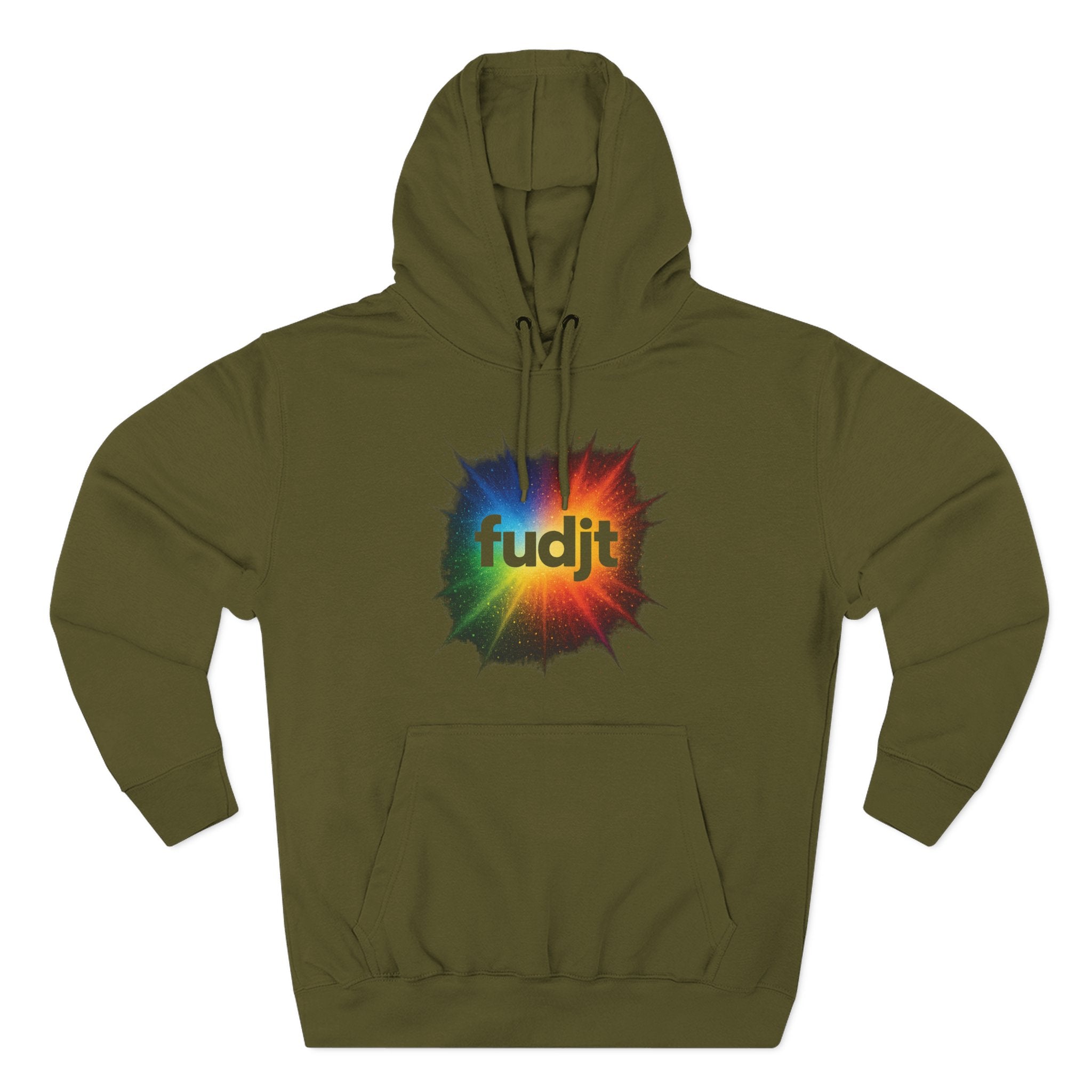 fudjt Burst of Empowerment Hoodie – Premium Fleece Pullover with Explosion of Color | 14 Colors