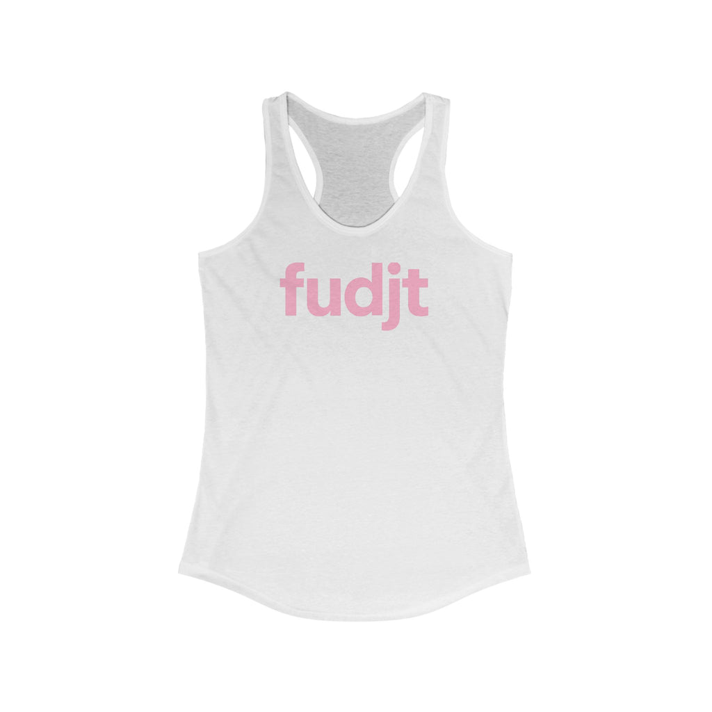 Pink fudjt logo Women's Racerback Tank, Perfect Relaxed Fit | 5 Colors