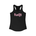 Pink fudjt logo Women's Racerback Tank, Perfect Relaxed Fit | 5 Colors