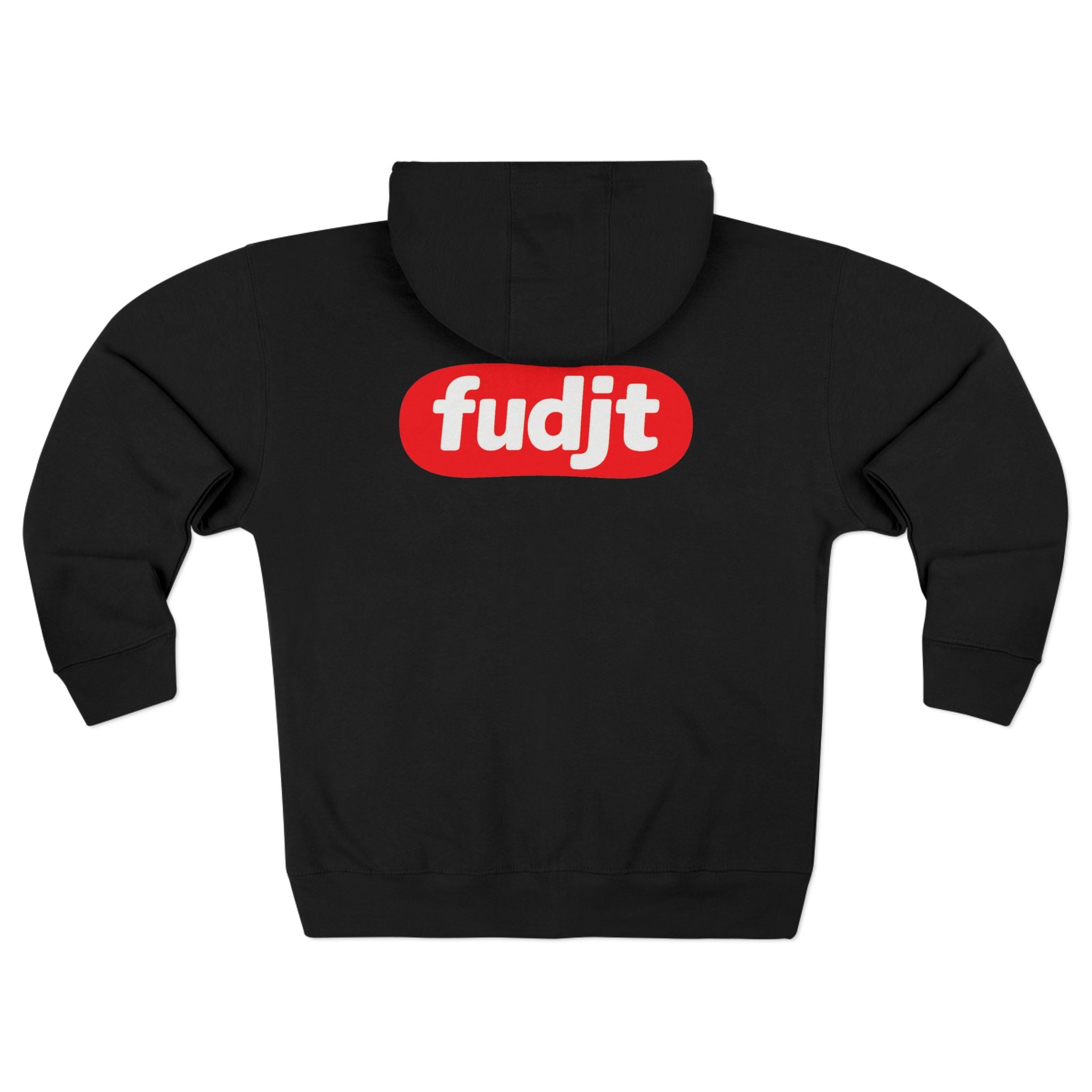 fudjt Anti-Supremacy Red Badge Zip Hoodie | Front & Back Graphic | 8 Colors