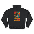 Monster Power Champion Hoodie - Retro Godzilla | fudjt vs. The Machine | Tan fudjt | 6 Colors