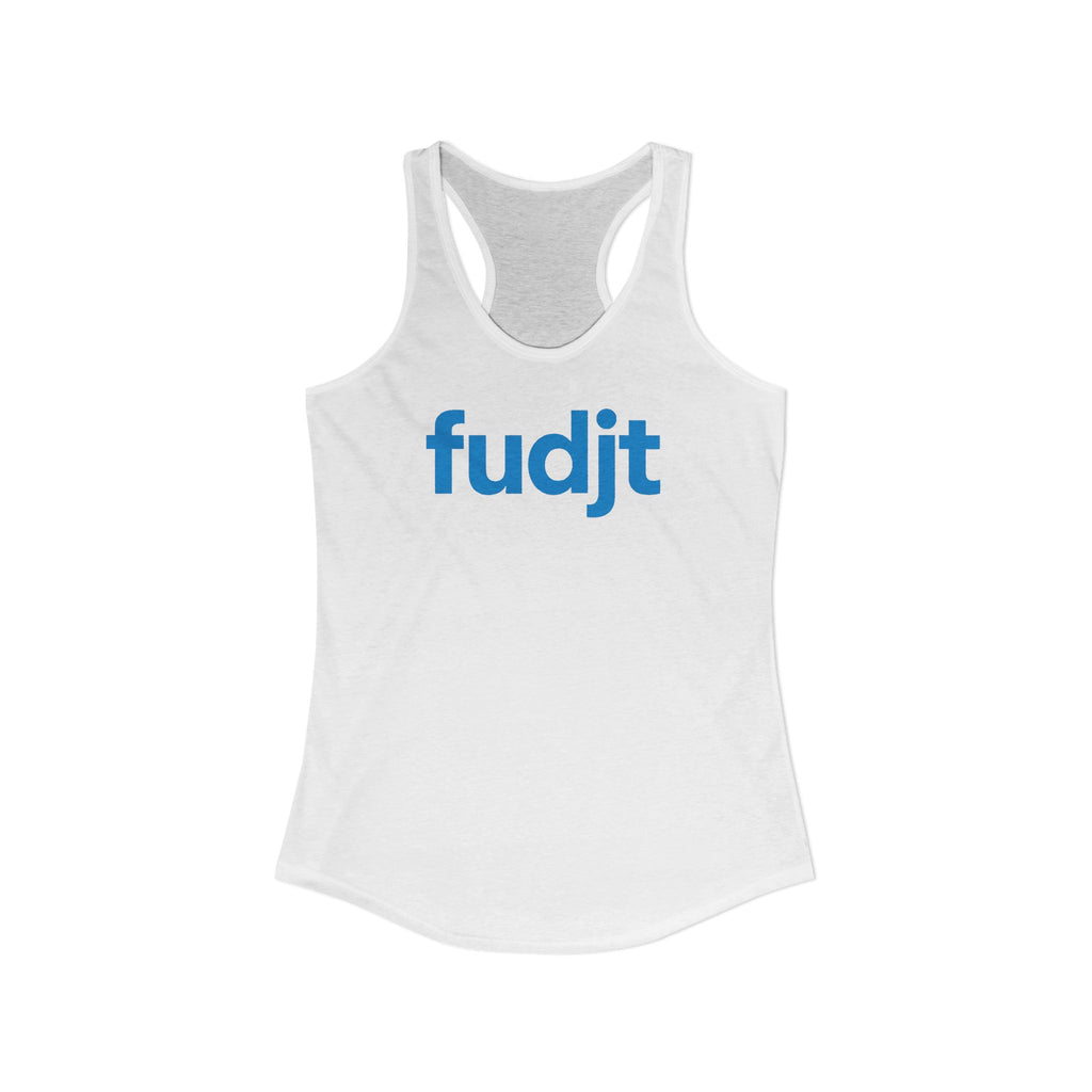 Turquoise fudjt Logo Women's Racerback Tank, Relaxed Fit | 5 Colors
