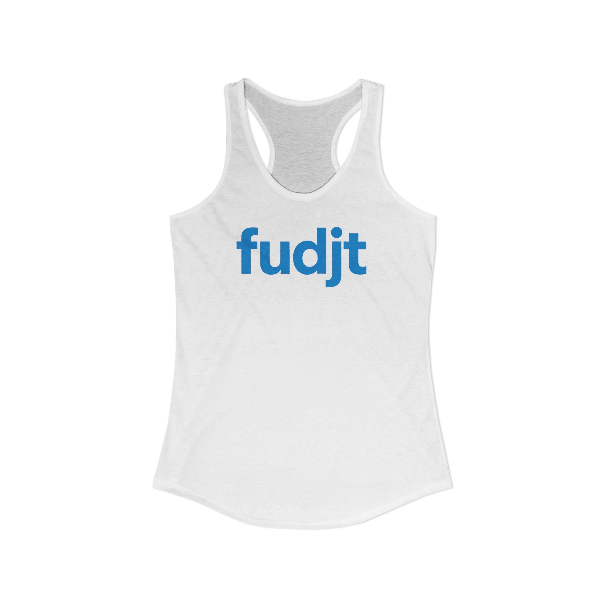 Turquoise fudjt Logo Women's Racerback Tank, Relaxed Fit | 5 Colors