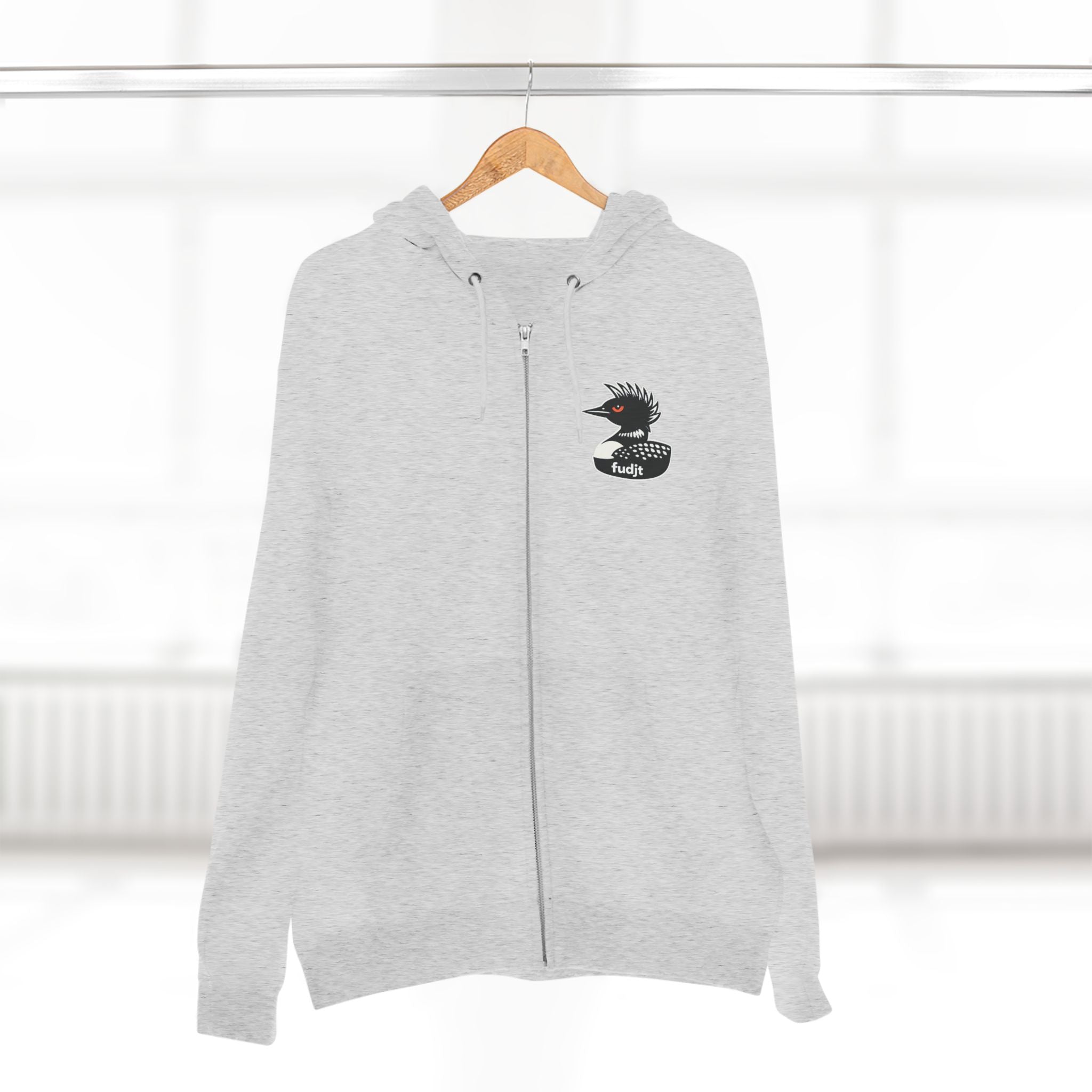 fudjt Rebel Loon Decoy Zip Hoodie | Front & Back Graphic | 9 Colors