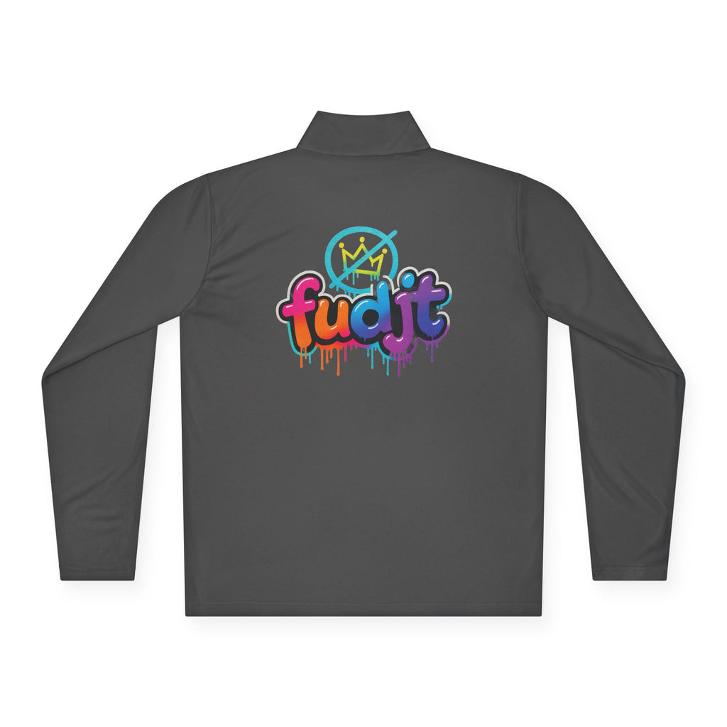 fudjt No Kings Clown Town Quarter-Zip Performance Pullover | Bold Backside | 4 Colors