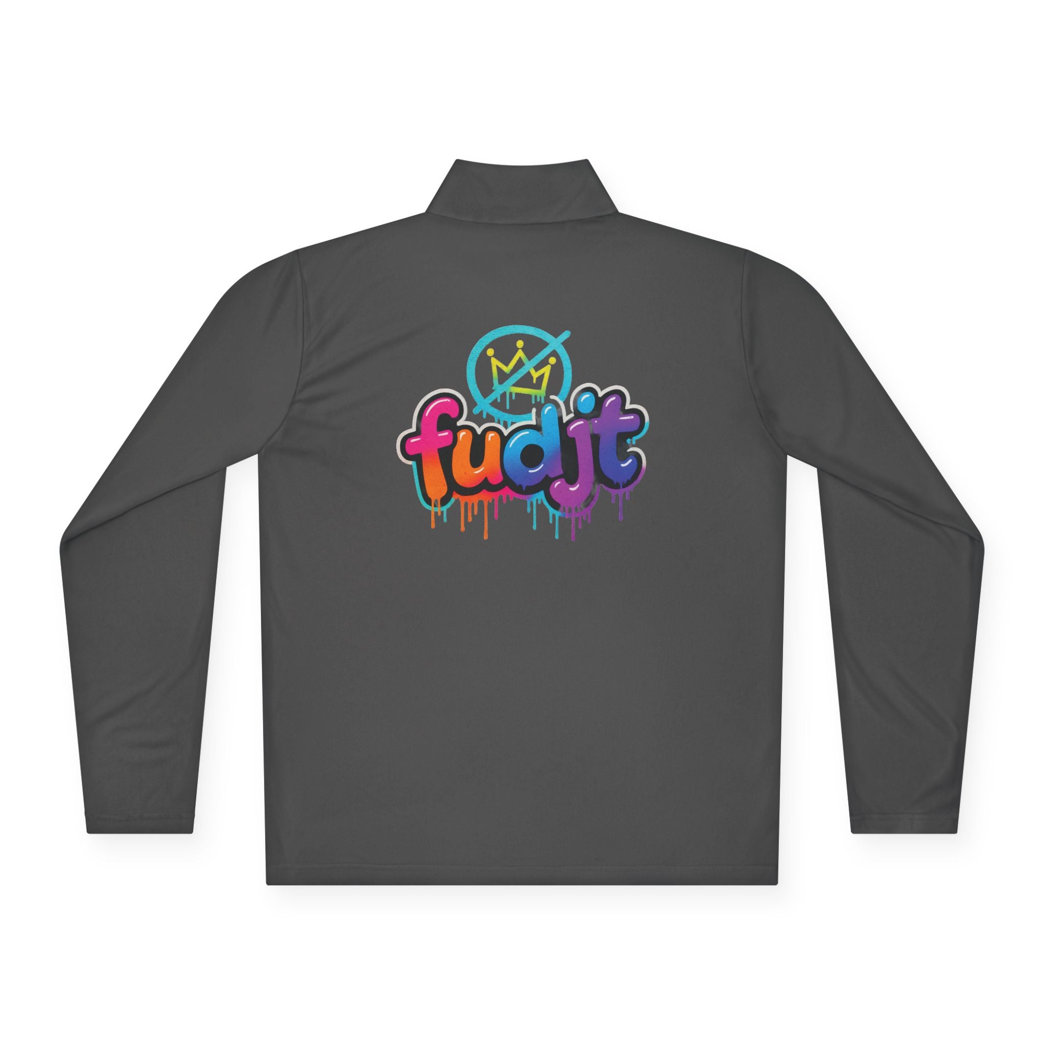 fudjt No Kings Clown Town Quarter-Zip Performance Pullover | Bold Backside | 4 Colors