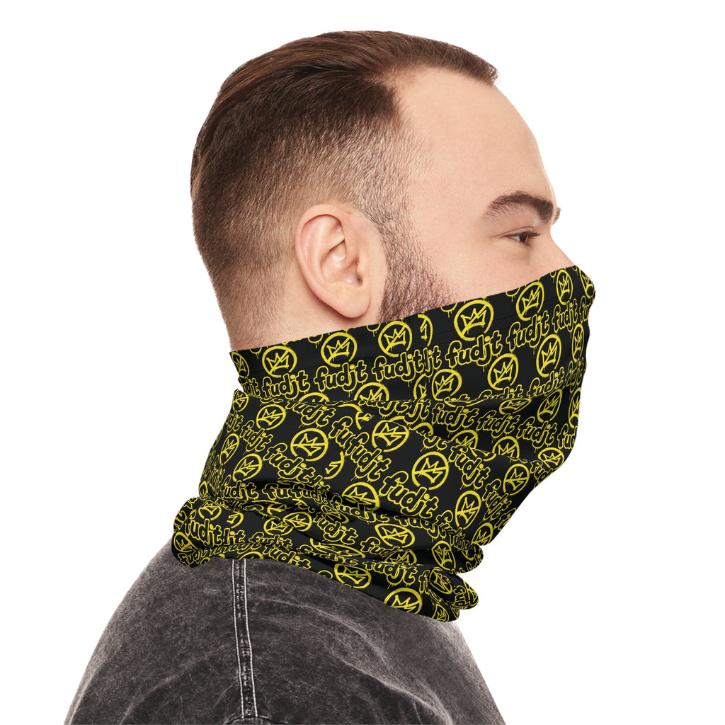 Black Golden fudjt No Kings 1.25 Neck Gaiter