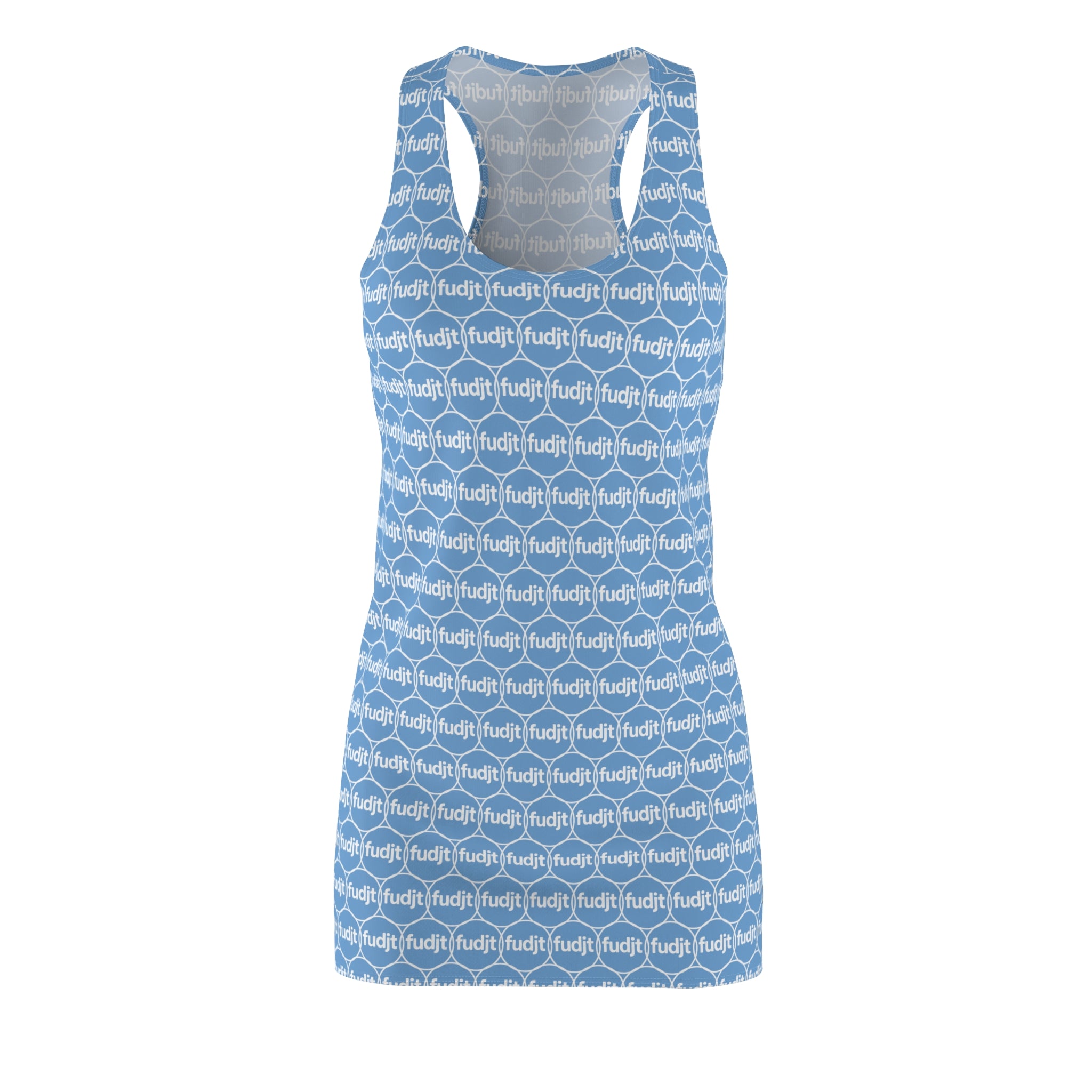 Light Blue fudjt Unbroken Chain 2.5 Chic Racerback Dress