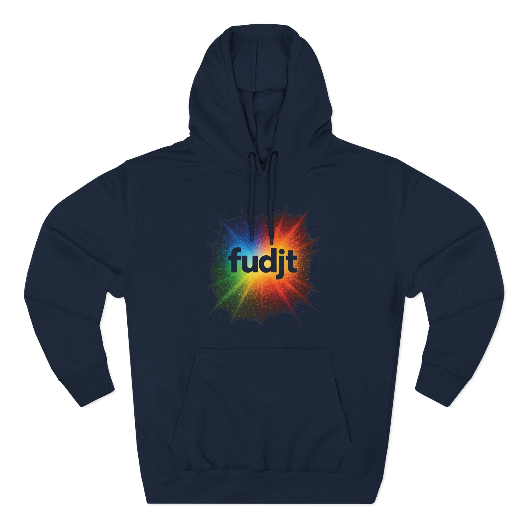 fudjt Burst of Empowerment Hoodie – Premium Fleece Pullover with Explosion of Color | 14 Colors