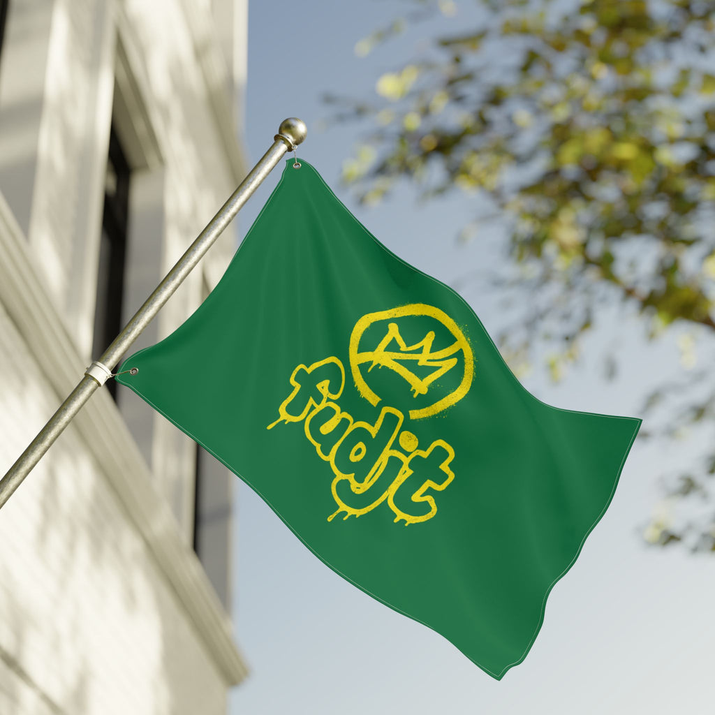 Golden fudjt No Kings Green Flag | 3 Sizes