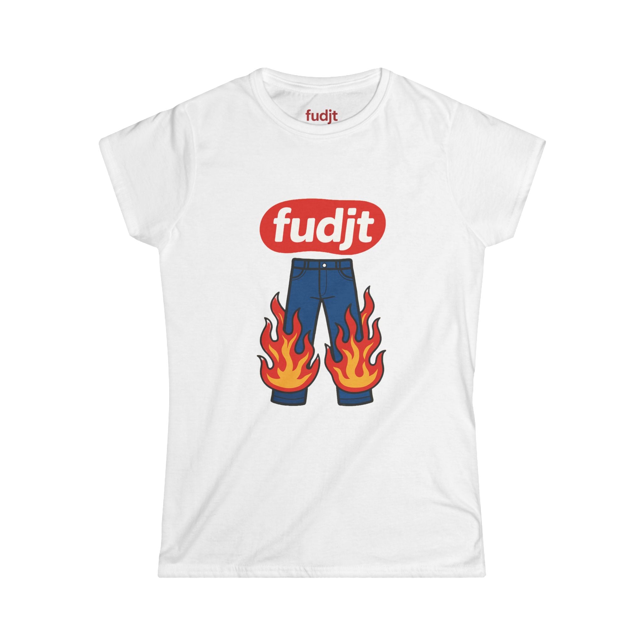 fudjt Pants On Fire Women's Comfy Stylie Tee | 12 Colors