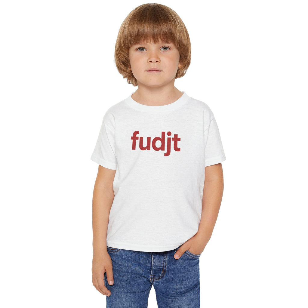 Toddler T-Shirt with Red Fudjt Design | 6 Colors