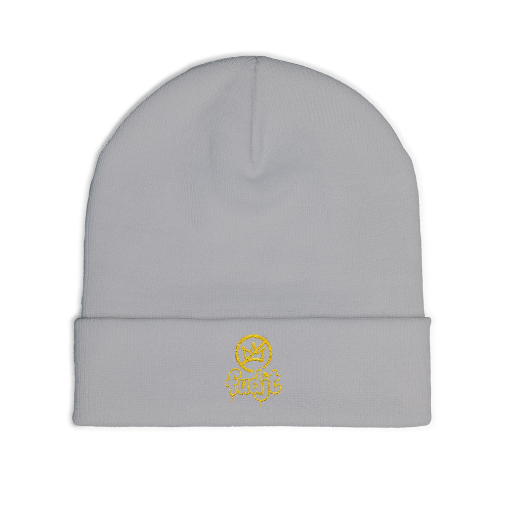 fudjt No Kings Knit Beanie | Gold Embroidery | 6 Colors