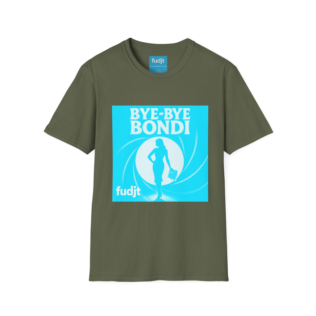 Bye-Bye Bondi | Blue Smoke Screen Retro fudjt Tee | 15 Colors