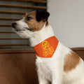 Orange Golden fudjt No Kings Bandana Collar for Dogs, Cats & More | 4 Sizes