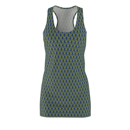 Dark Blue Golden fudjt No Kings 1.25 Chic Racerback Dress