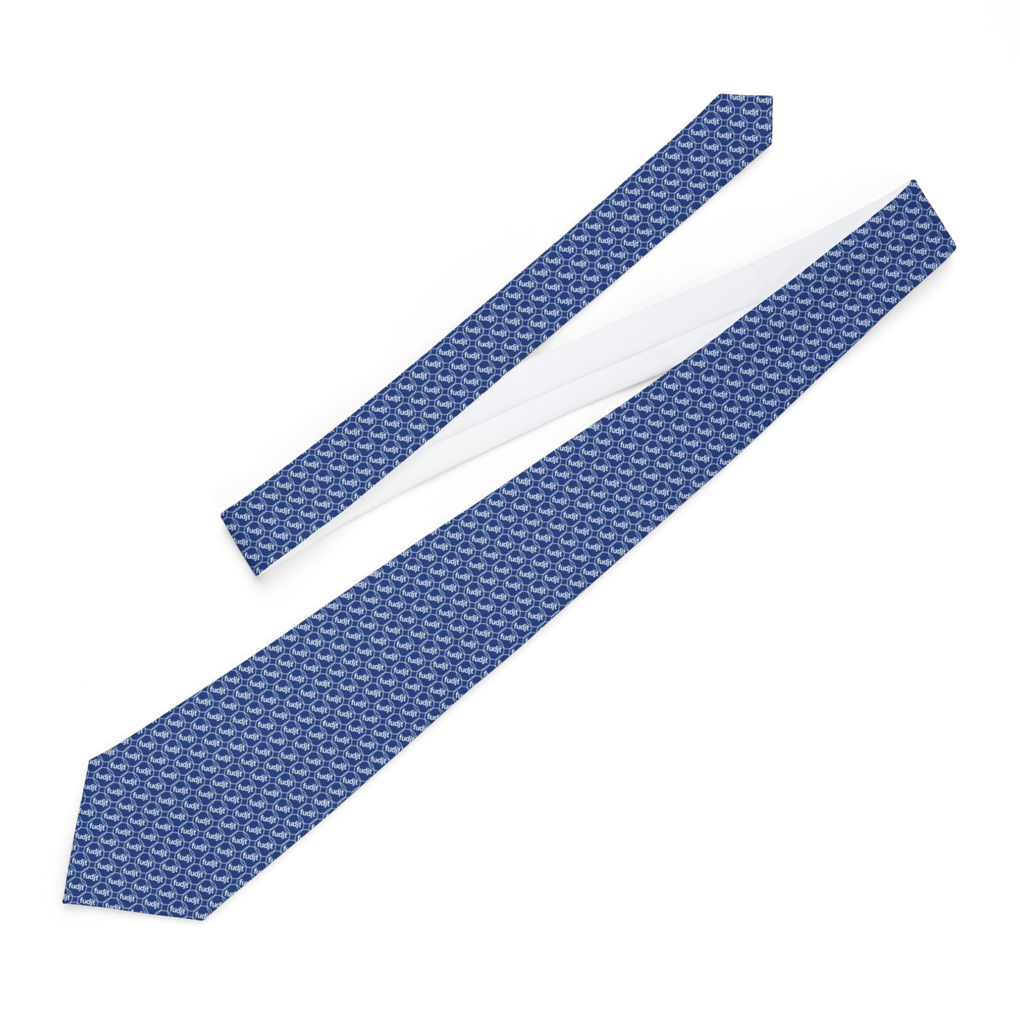 Dark Blue Unbroken Chain fudjt Necktie 315
