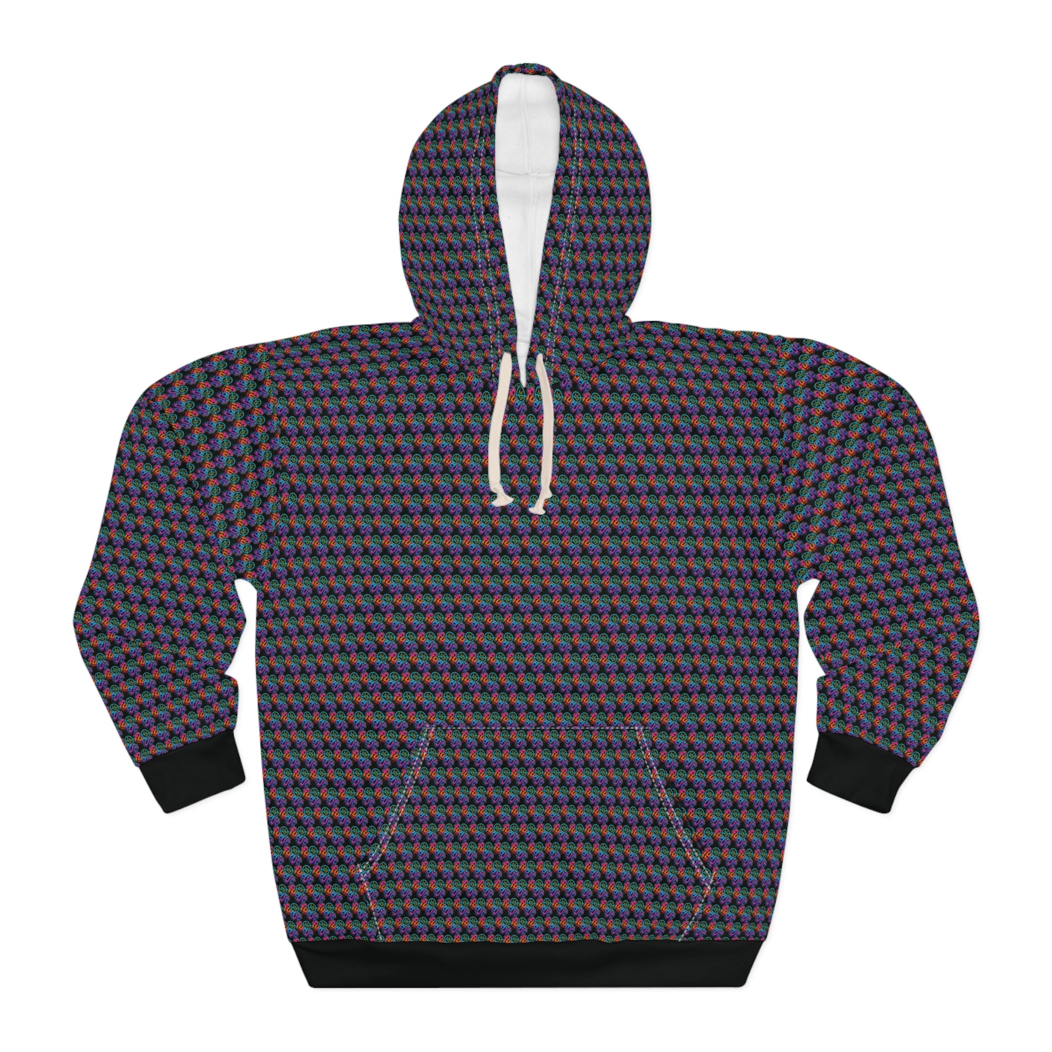 fudjt No Kings Clown Town Hoodie | All Over Black Stagger Lee 1-45