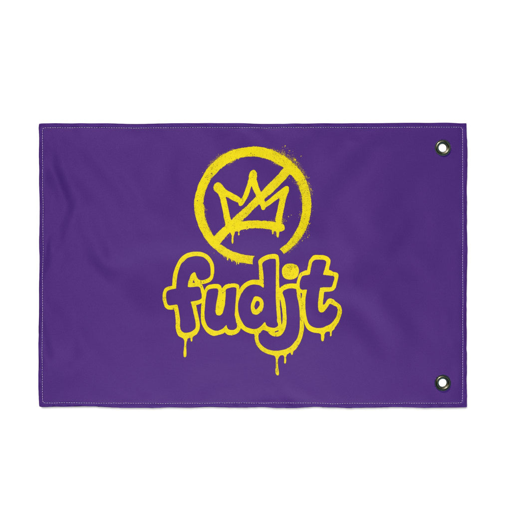 Golden fudjt No Kings Purple Flag | 3 Sizes