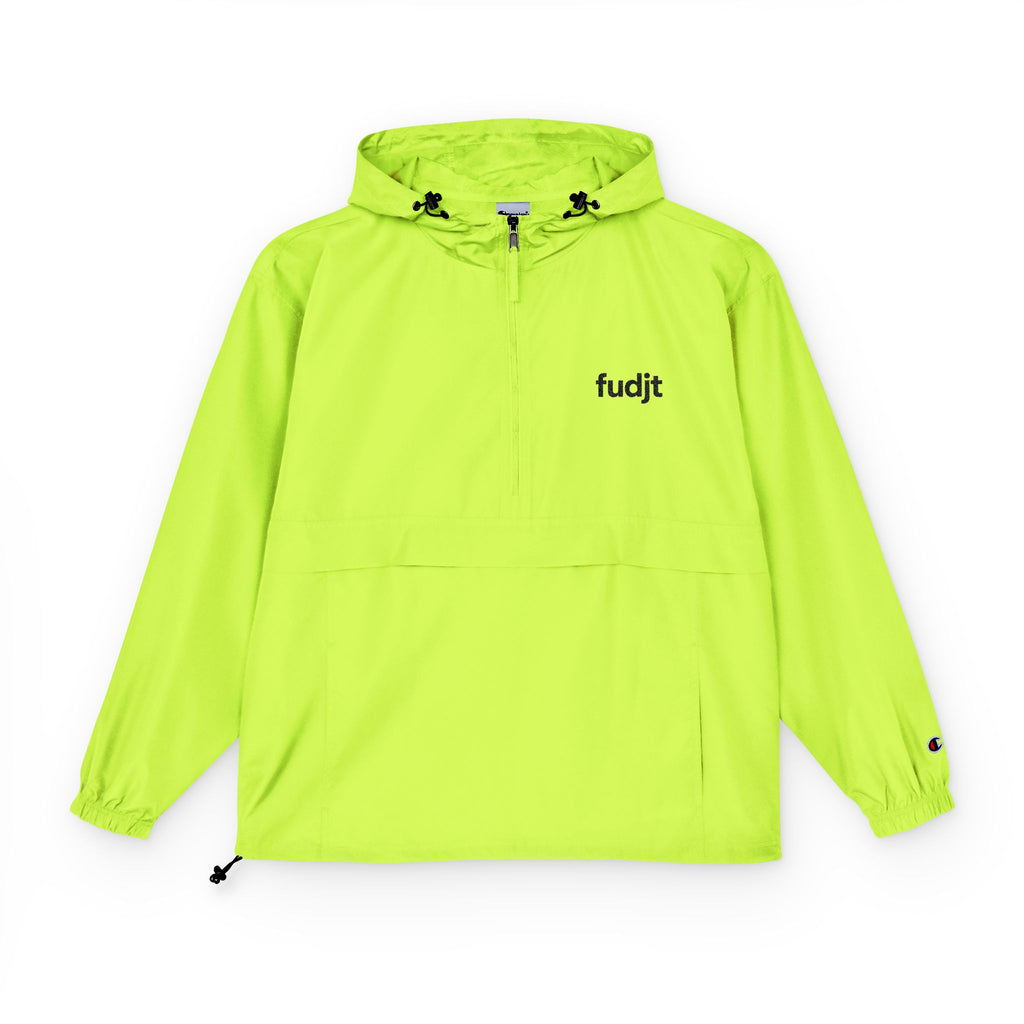 Packable Black fudjt logo Anorak Jacket - Champion Unisex Adventure Wear | 7 Colors