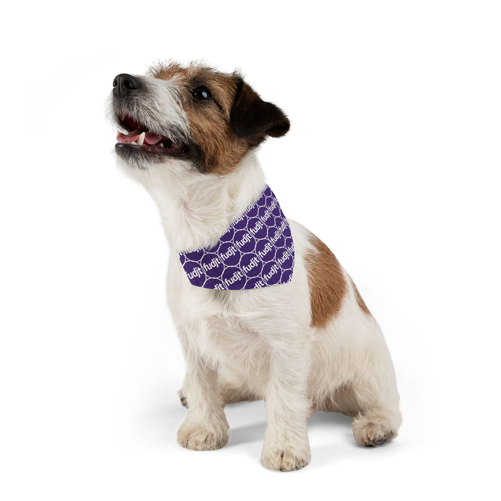 Purple Unbroken Chain 1.25  Bandana Collar for Dogs, Cats & More | 4 Sizes