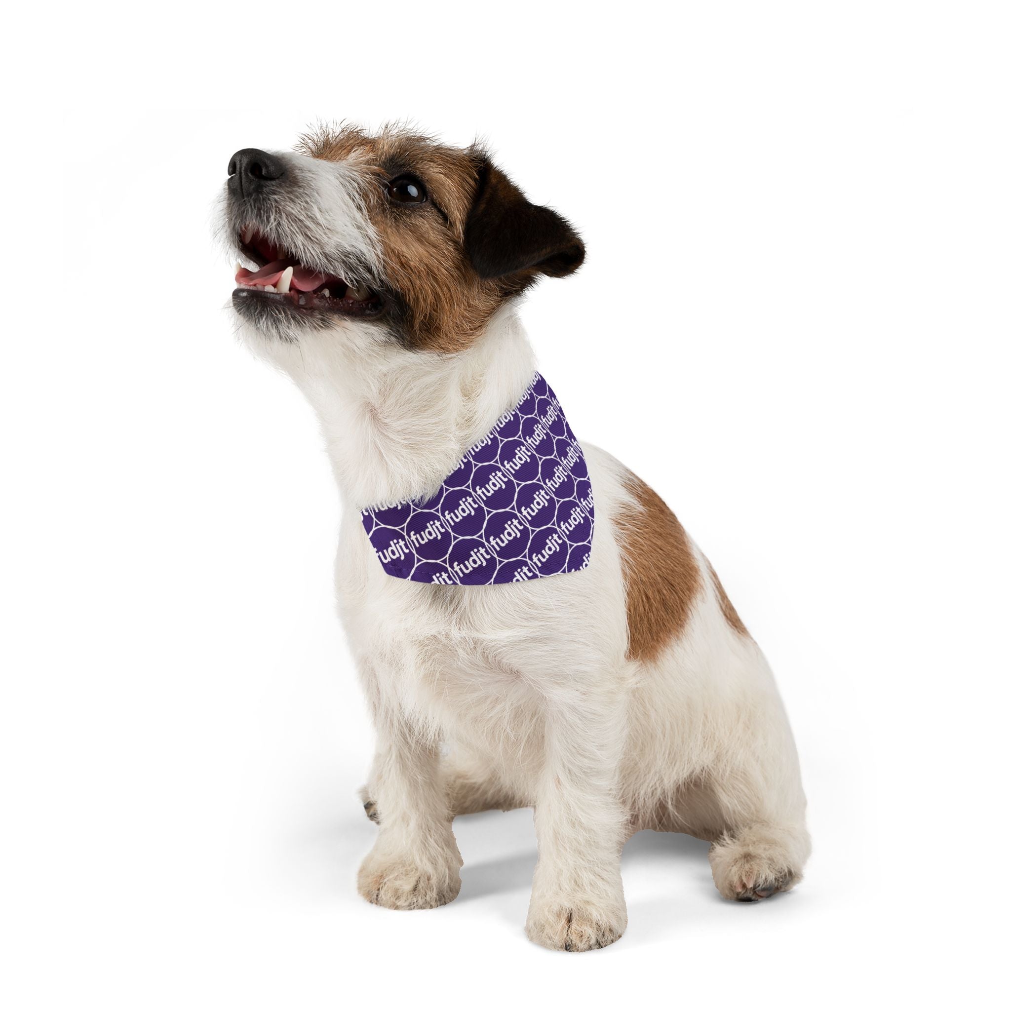 Purple Unbroken Chain 1.25  Bandana Collar for Dogs, Cats & More | 4 Sizes