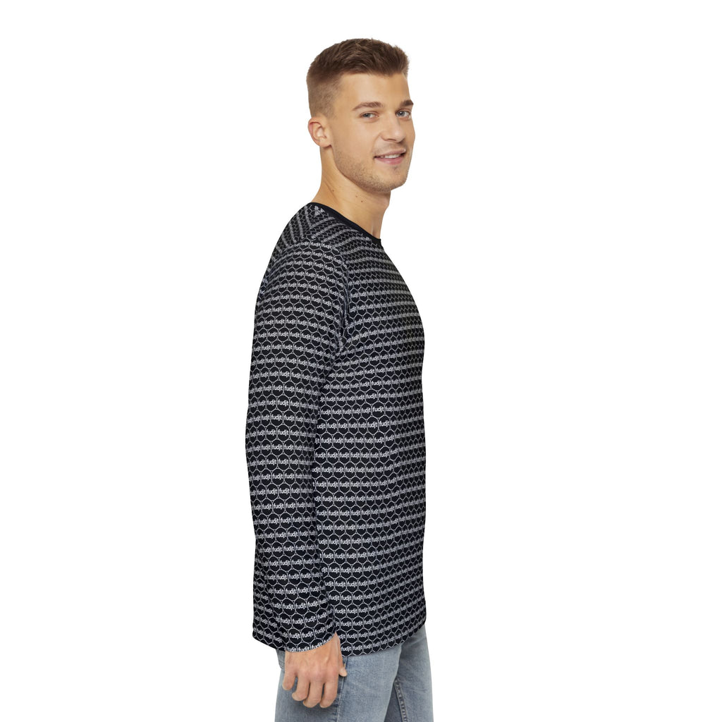Black & White fudjt Unbroken Chain 1.25 Fluid Vibes Long Sleeve Shirt - view 5
