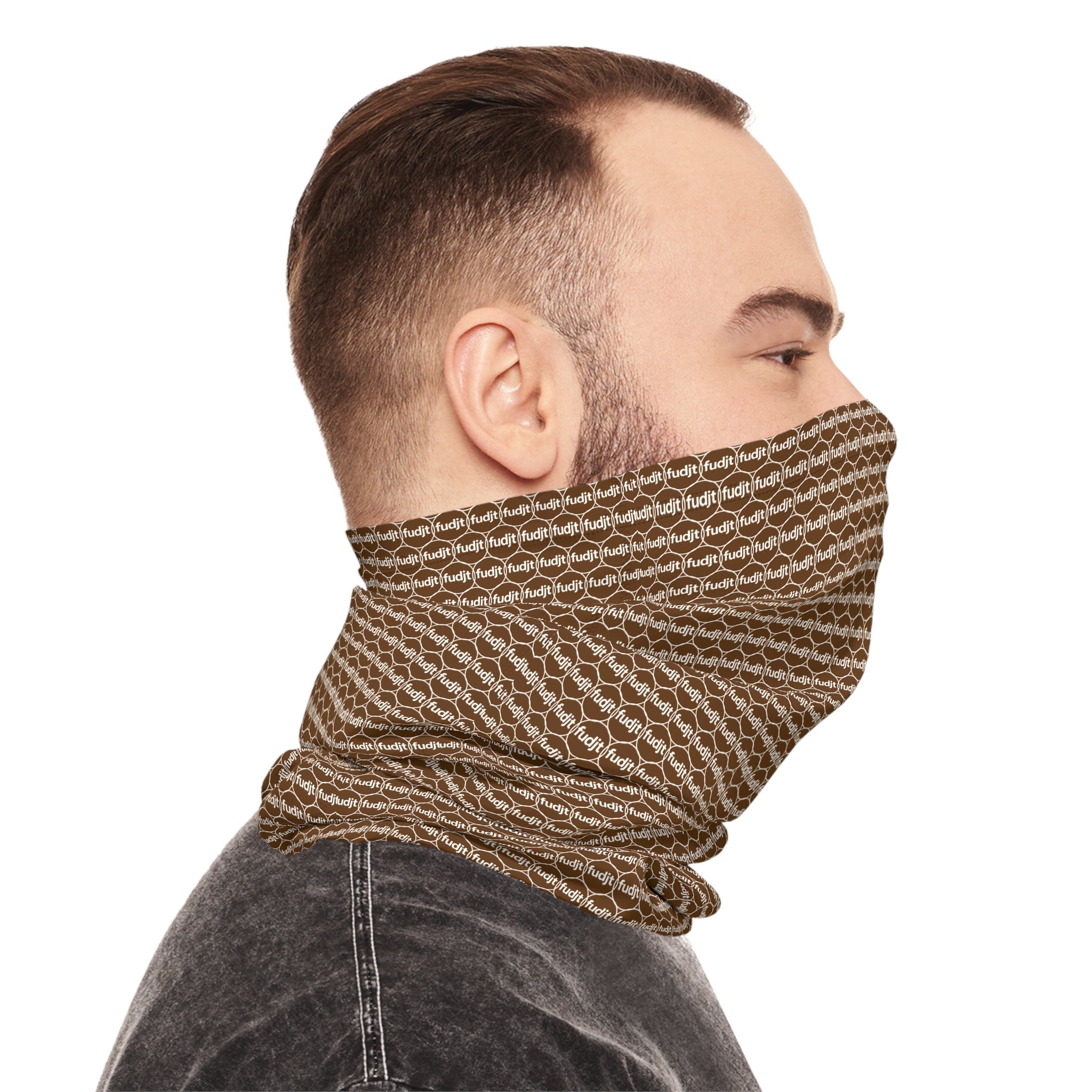 Brown fudjt Unbroken Chain .5 Neck Gaiter
