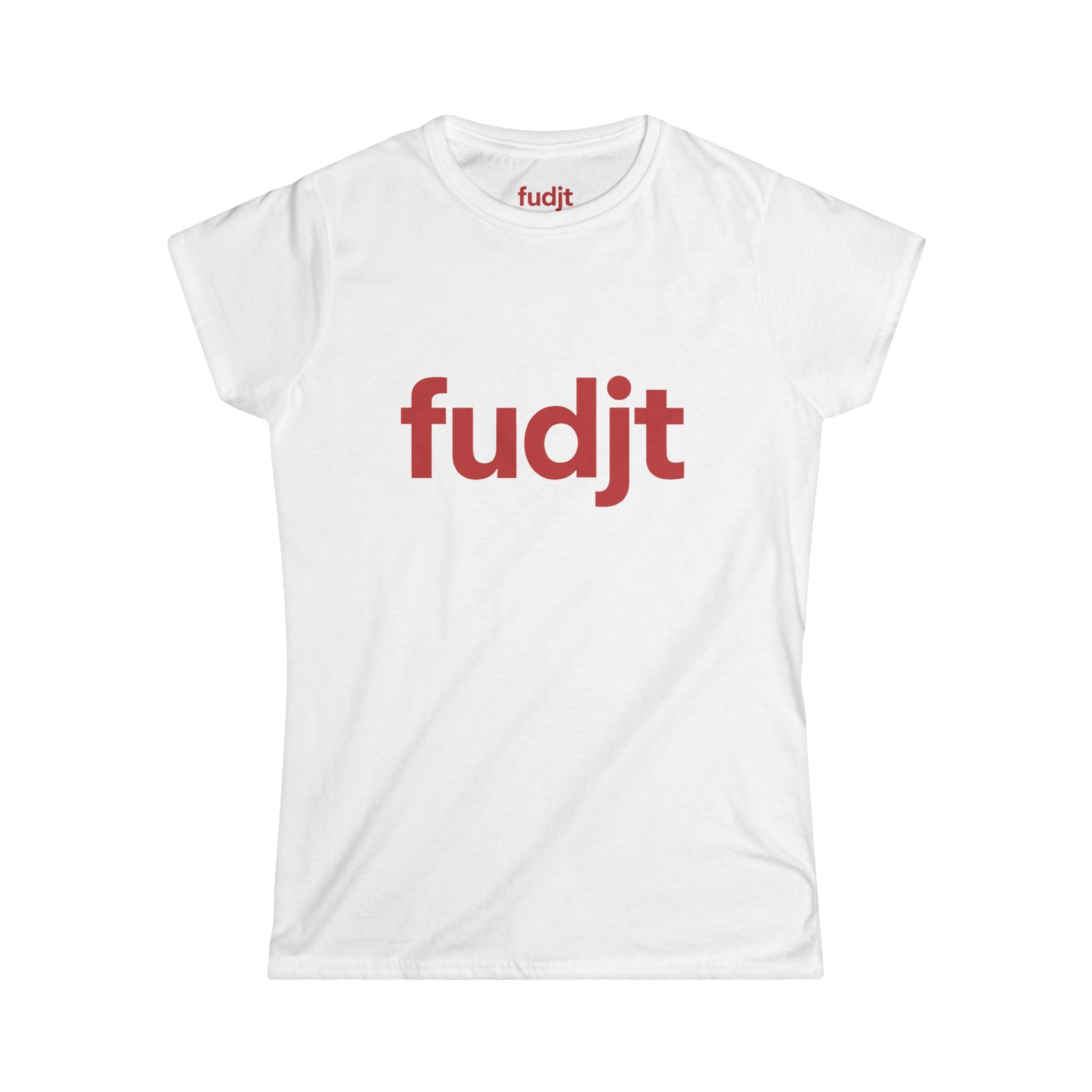 Women's Red fudjt logo Comfy Stylie Tee | 11 Colors