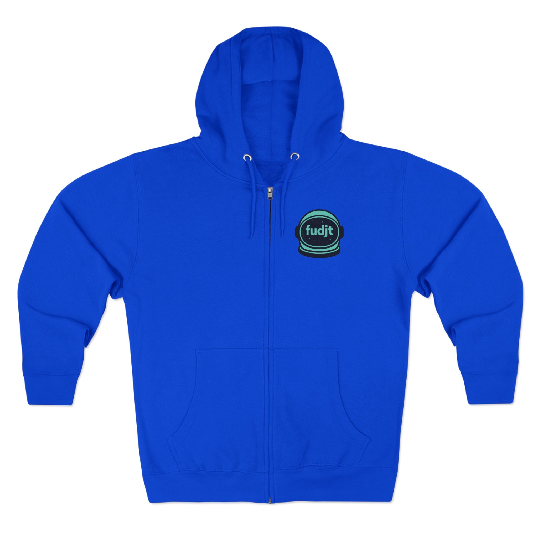 Zip Hoodie with Green Space fudjt | Front & Back Graphic | 9 Colors