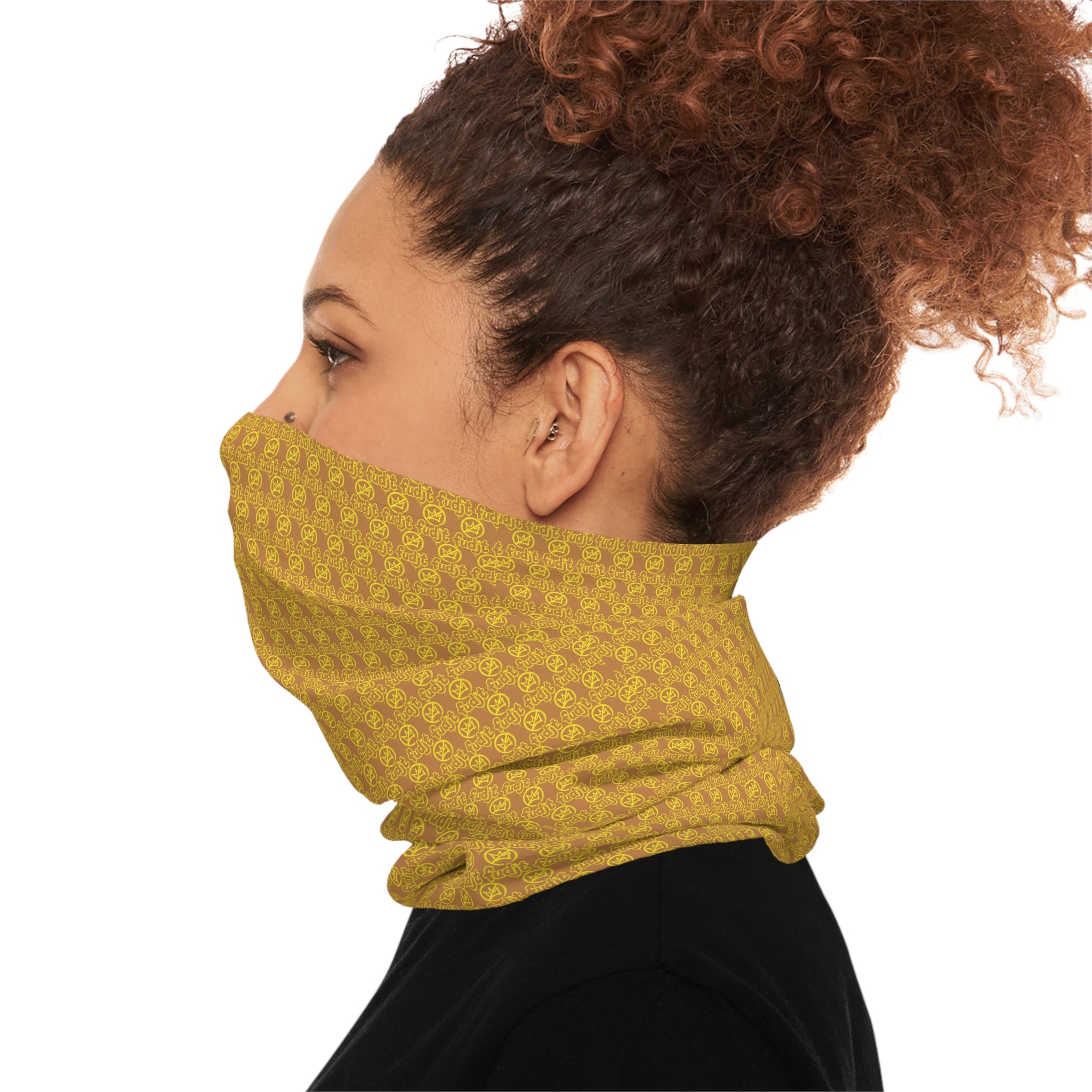 Light Brown Golden fudjt No Kings .5 Neck Gaiter
