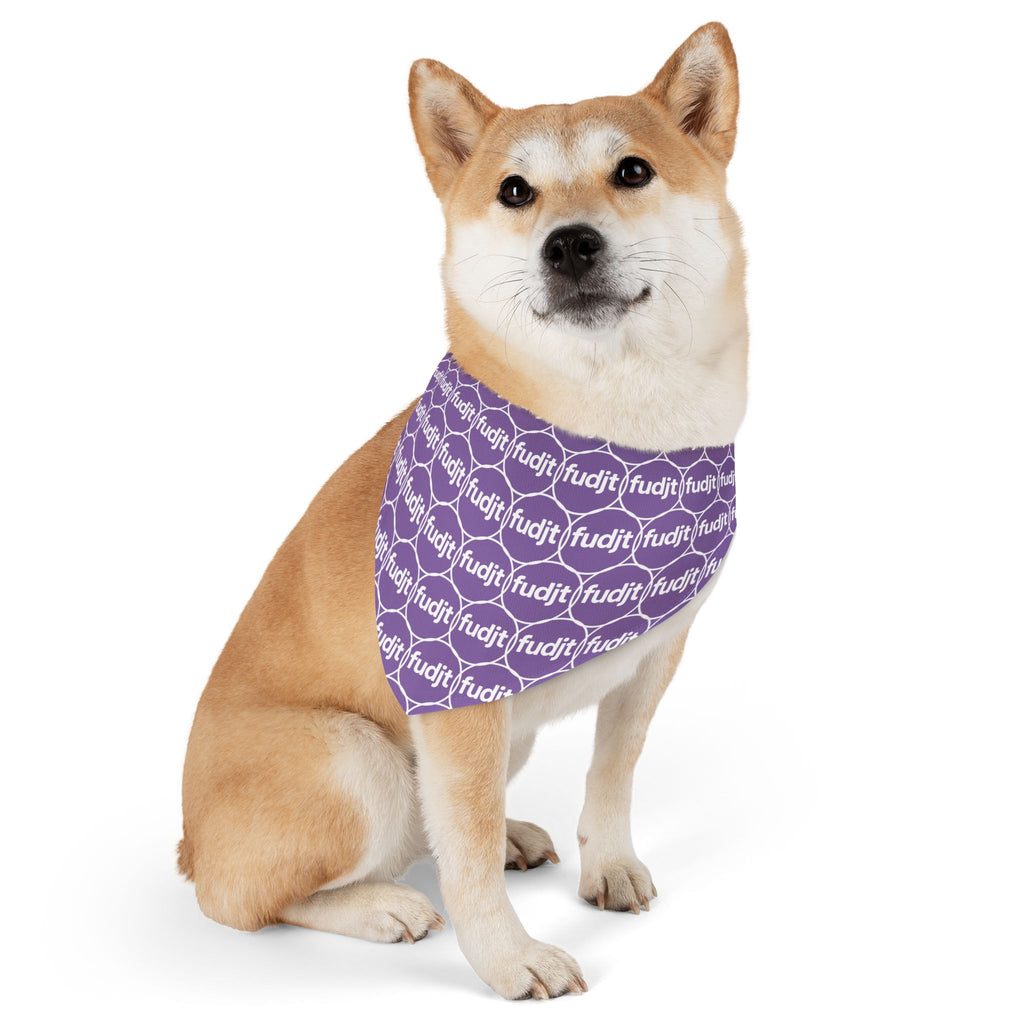 Light Purple fudjt Unbroken Chain 1.25  Bandana Collar for Dogs, Cats & More | 4 Sizes