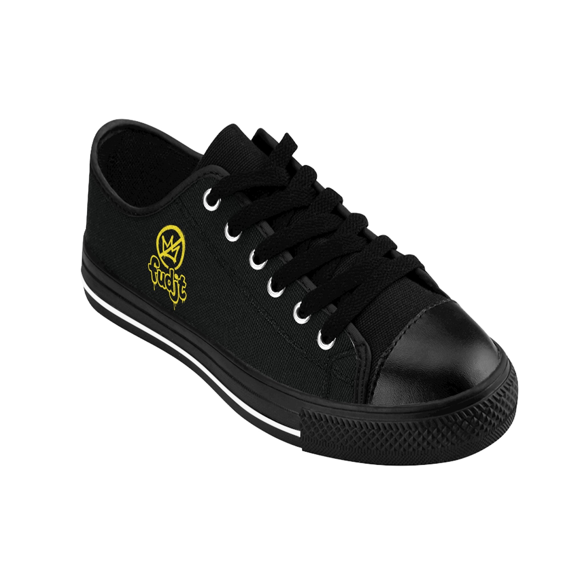 Black Golden fudjt No Kings Street Style Sneakers | Women & Girls 1.5 Low Top