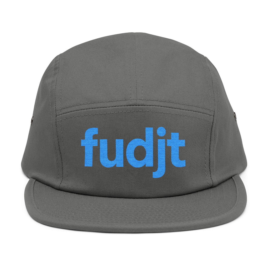 Embroidered 5 Panel Cap - Turquoise fudjt Logo - 6 Colors