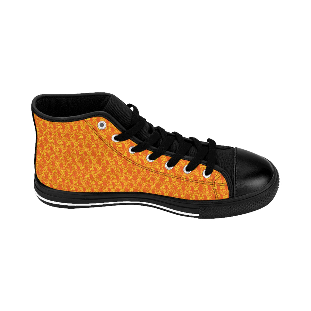 Orange Golden fudjt No Kings Street Style Sneakers | Men & Boys .5 High Top