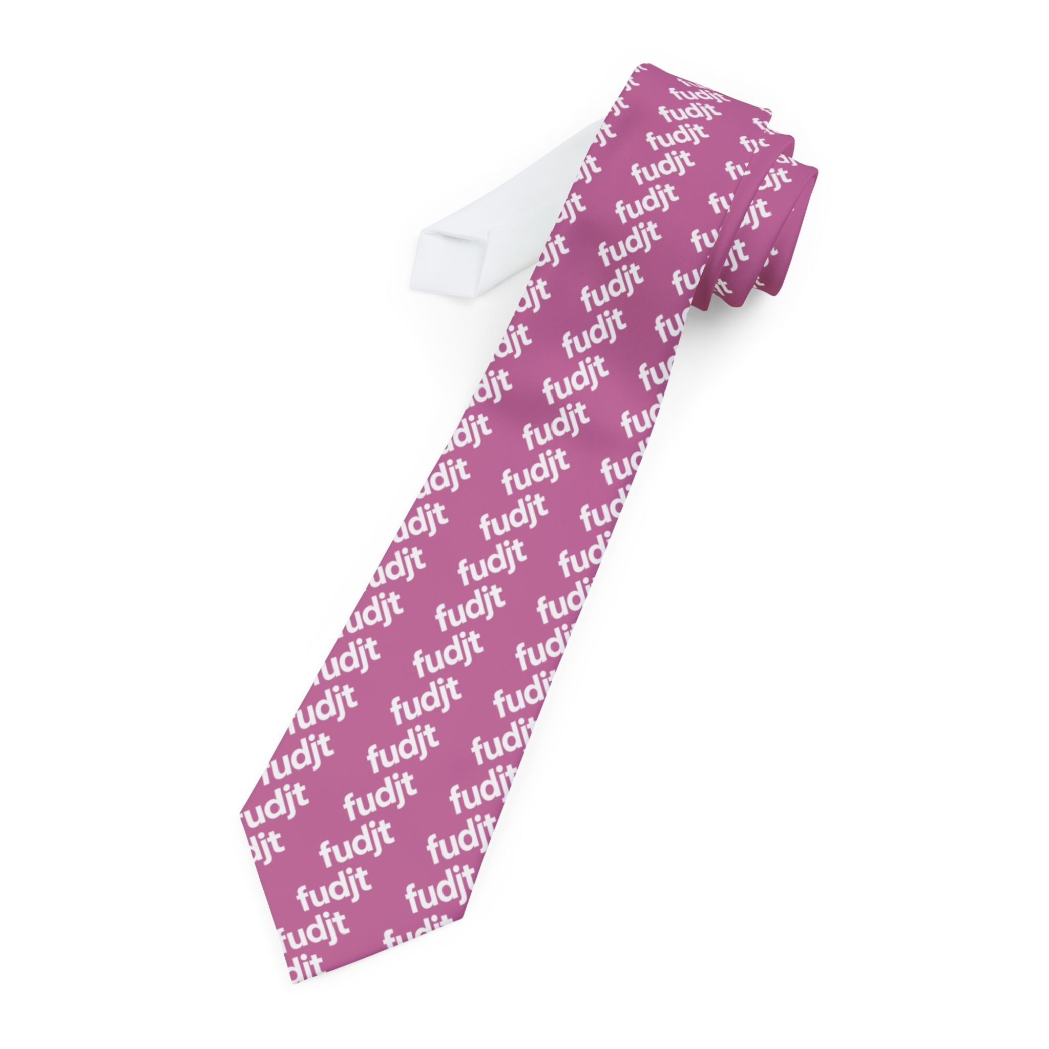 Pink White fudjt 45-50 Fine Necktie