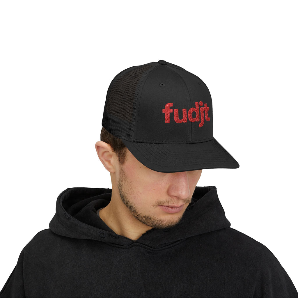Red fudjt logo Snapback Trucker Cap | 6 Colors