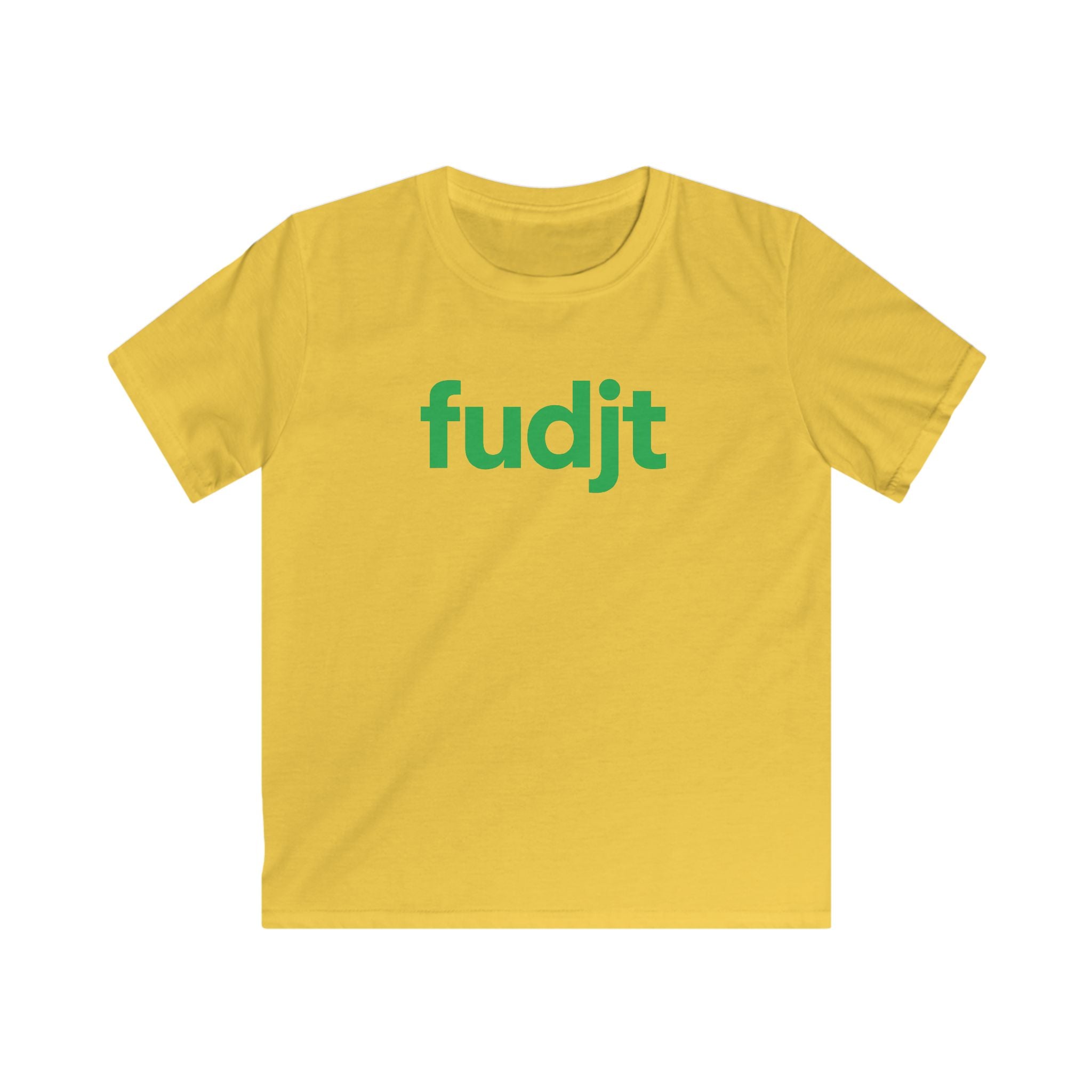 Trendy Kids Cool Green fudjt Logo Tee | 5 Colors