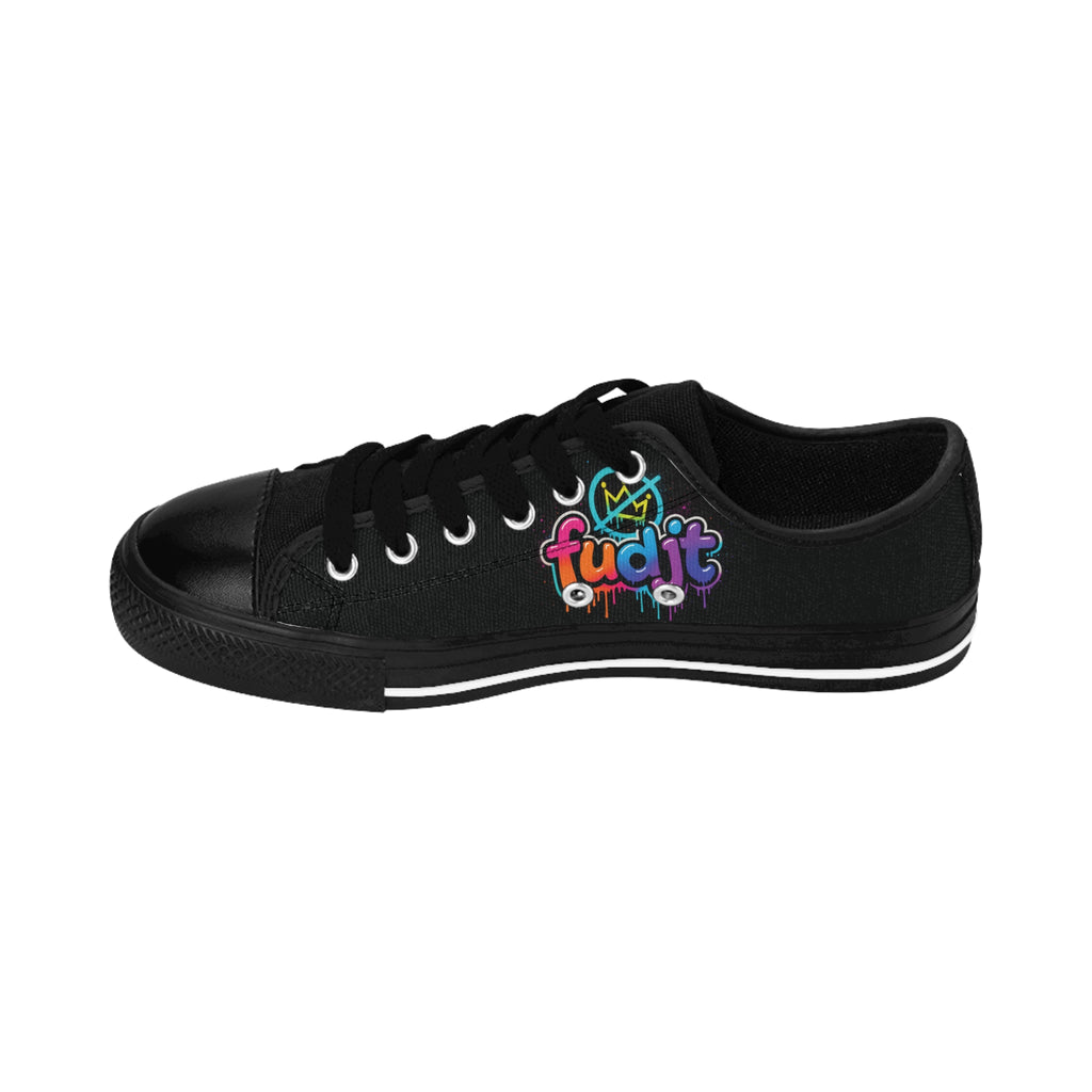 fudjt No Kings Clown Town Street Style Sneakers | Men & Boys Black Low Top