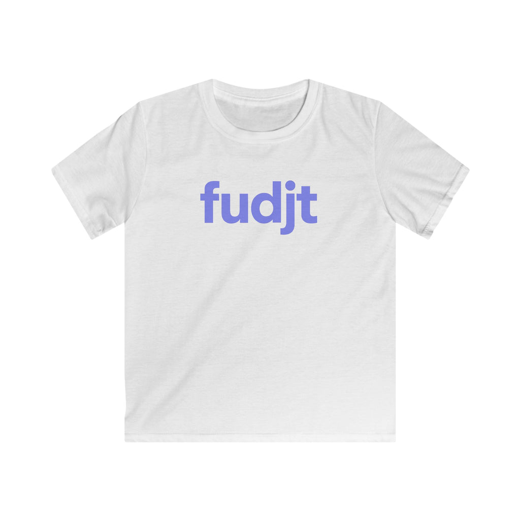 Trendy Kids Cool Light Blue fudjt Logo Tee | 5 Colors