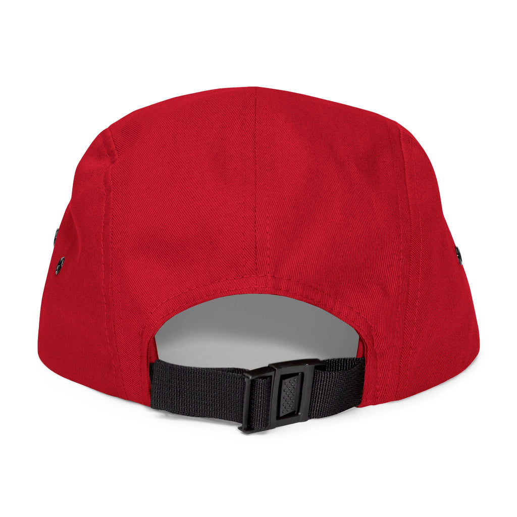 Embroidered 5 Panel Cap - Turquoise fudjt Logo - 6 Colors