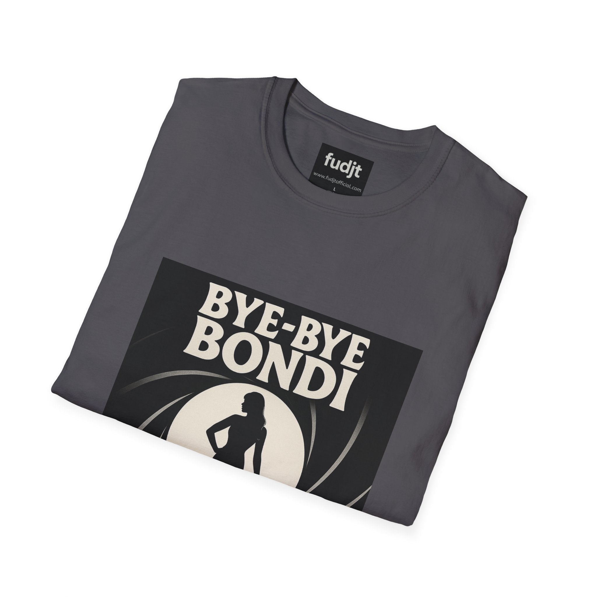 Bye-Bye Bondi | Black Smoke Screen Retro fudjt Tee | 15 Colors