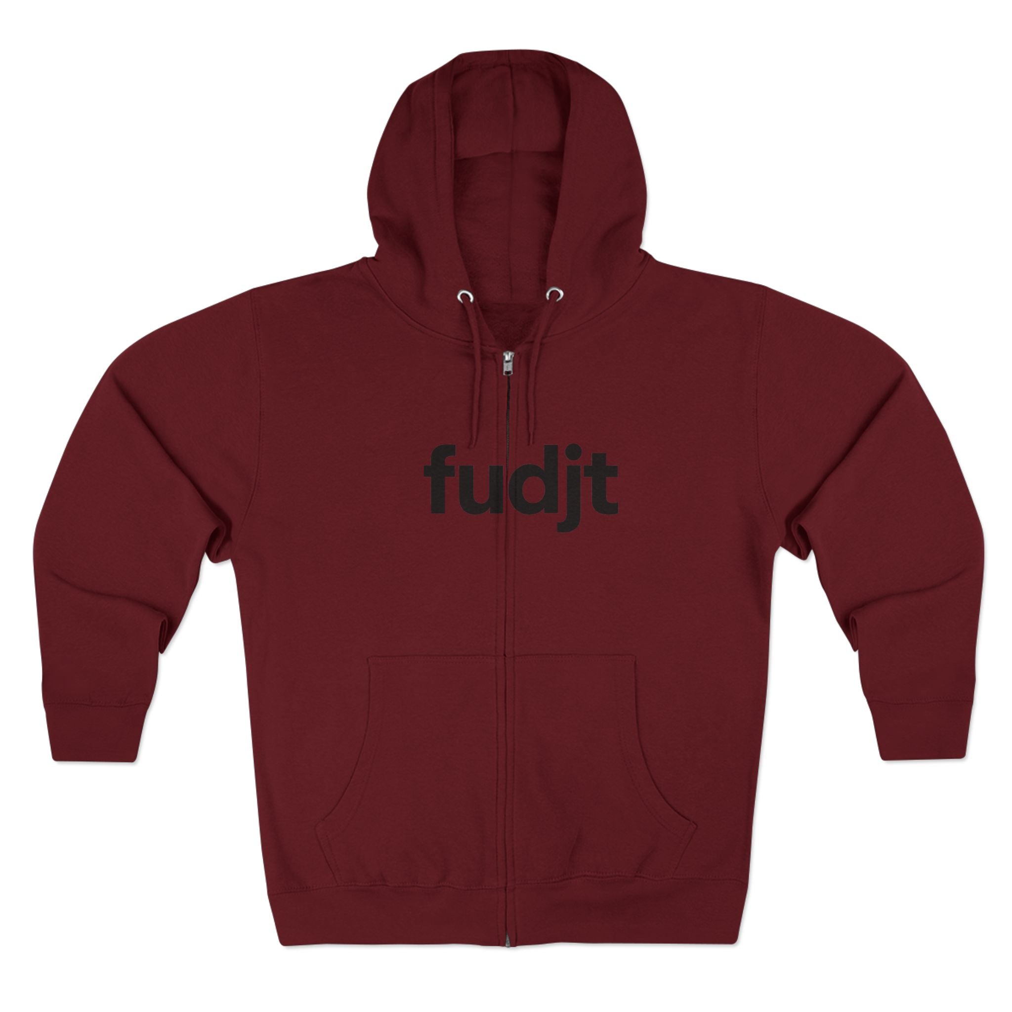 Zip Hoodie with Black fudjt Design | Cozy Everyday Comfort | 6 Colors