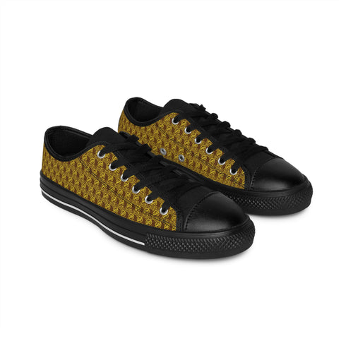 Brown Golden fudjt No Kings Street Style Sneakers | Women & Girls All Over .5 Low Top
